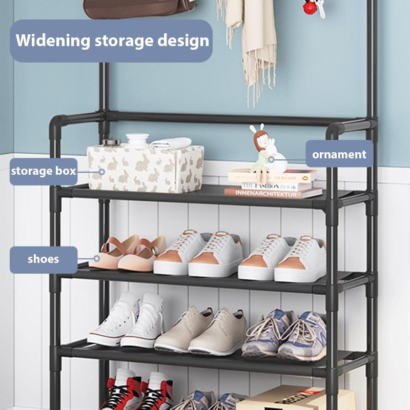 DIY Clothes Hanger Indoor Dormitory Organizer Storage Racks Household Simple Shelf Floor Standing Combination of Five Tier Shoe