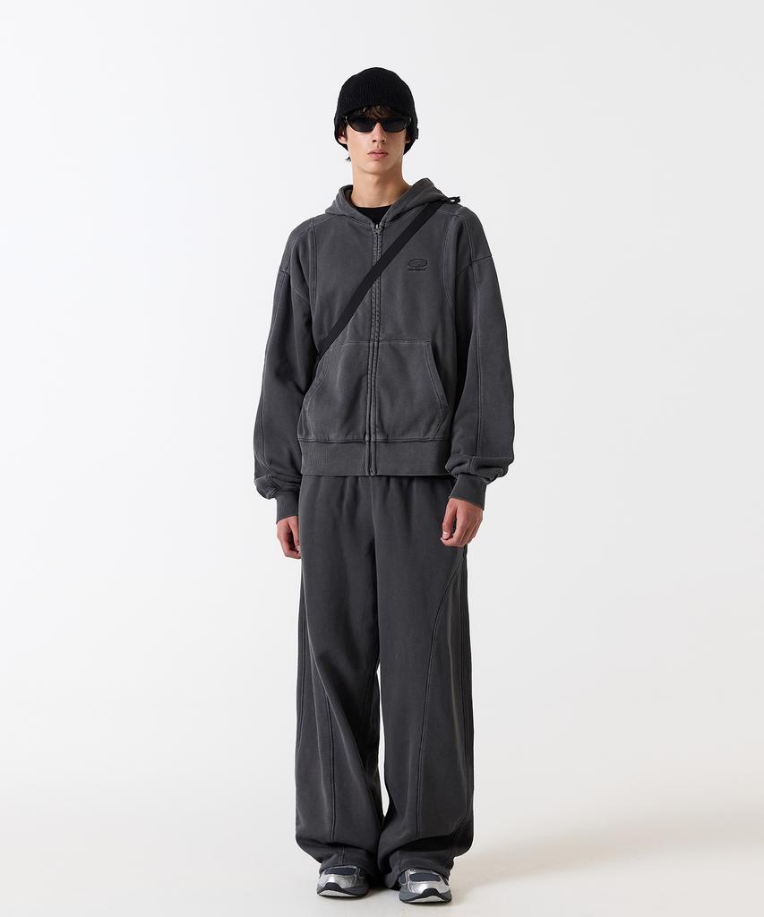 ODDSTUDIO Pigment Cover Stitch Pants - Charcol