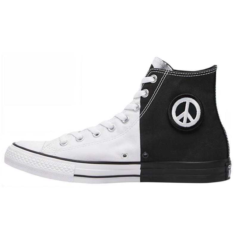 Converse Chuck Taylor All Star Hi Round Toe Lace-Up High Top Espadrilles Unisex Black & White