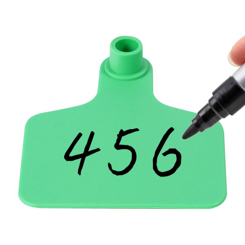 100Pack Animal Identification Ear tag No word calf ear tag Apply to pig Cattle sheep Farm animal feeding tools 75mm x 60mm