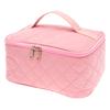 Travel Makeup Bag Large Capacity Portable Cosmetic Organizer Bag Polyester Women Toiletry Case with Divider and Handle for Home