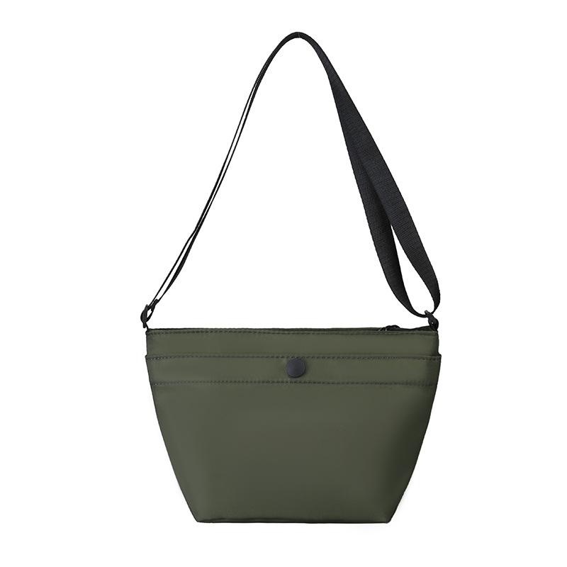 

Модный дизайн для женской сумки через плечо. Универсальная мини-сумка из водонепроницаемой ткани. Простая сумка через плечо. one size зелёный