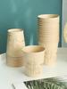 ZISIZ Bamboo Fiber Disposable Paper Cups