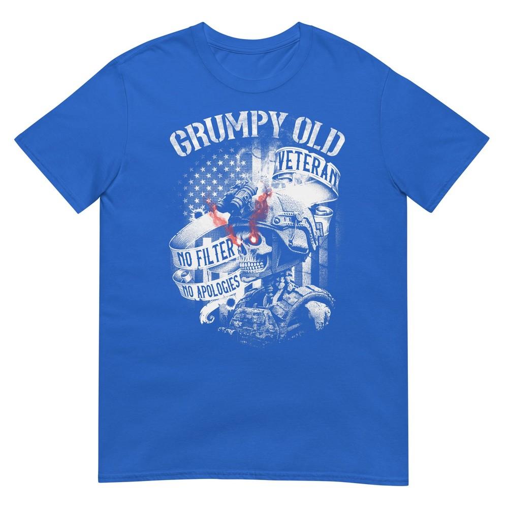Grumpy Old Veteran Funny Patriotic Military Humor Design Tshirt