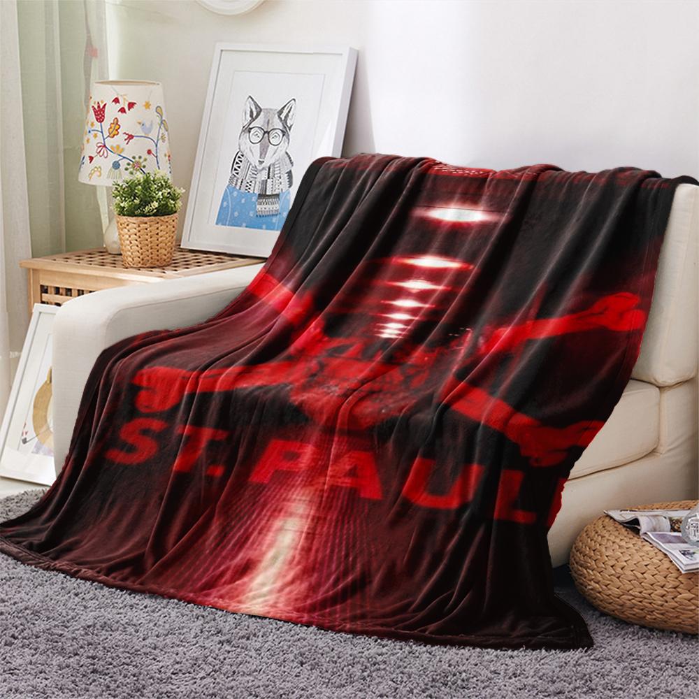1pz Coperta in Flanella con Stampa ST Pauli, Alta qualità Confortevole per Tutte le Stagioni, Decorazione per la Casa, Calore e Comfort, Perfetta per Regali di Natale183
