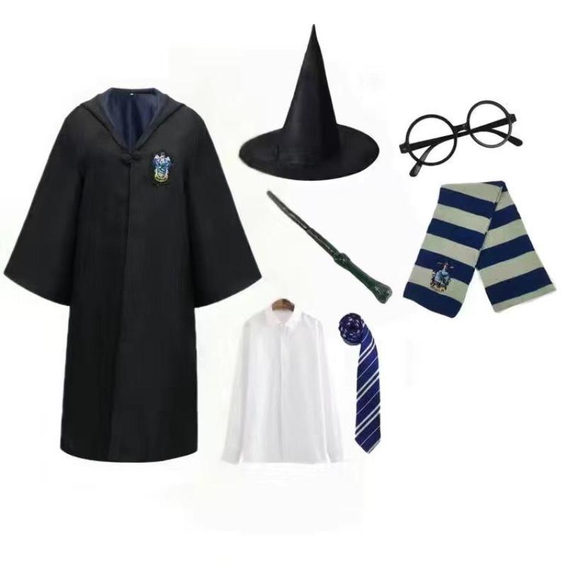 Harry Potter Cosplay Kostüm Magier Robe Kleidung Zubehör Erwachsene Kinder Schuluniform Halloween Umhang