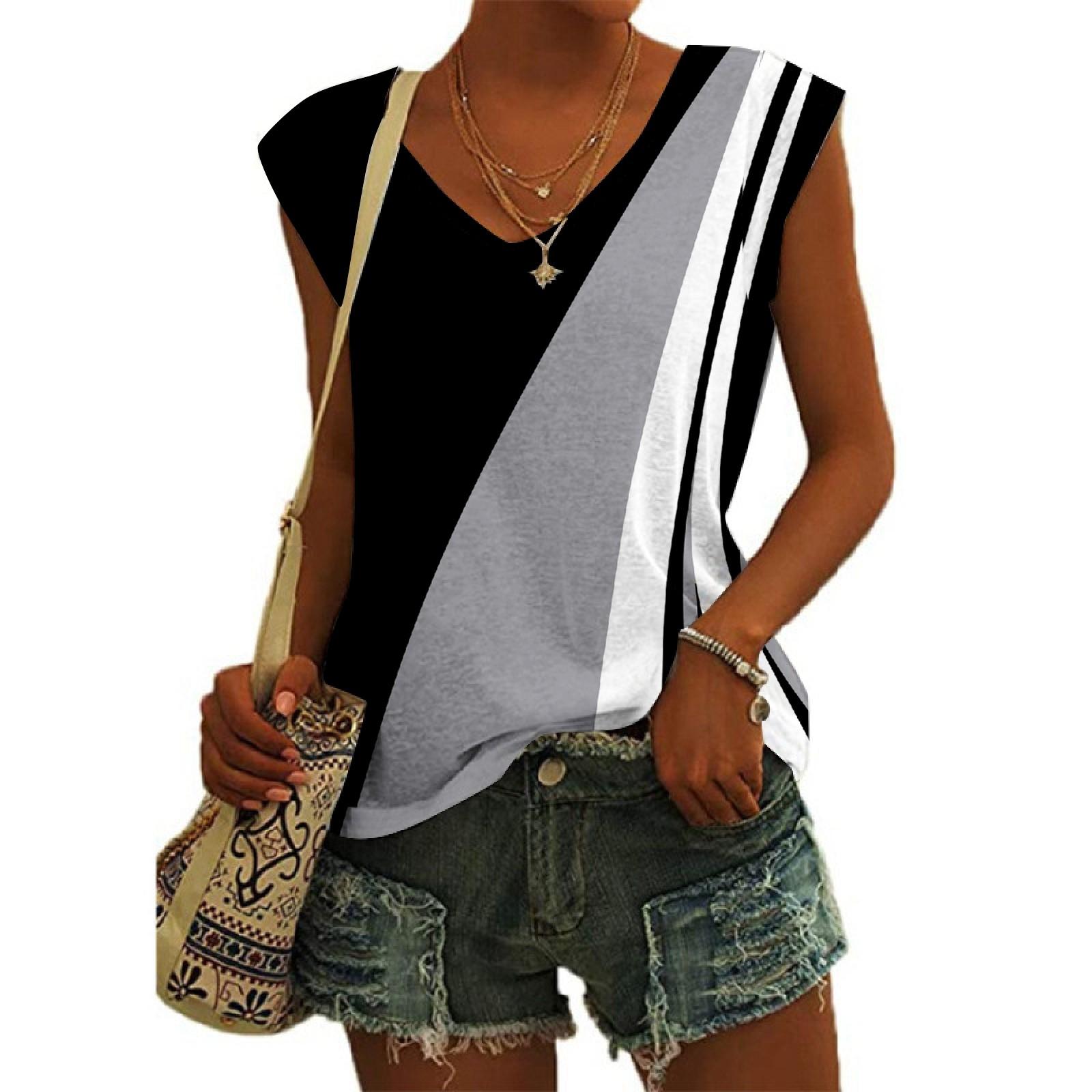 

Женский повседневный топ с v-образным вырезом и принтом, свободный пуловер, футболка с короткими рукавами XXXL