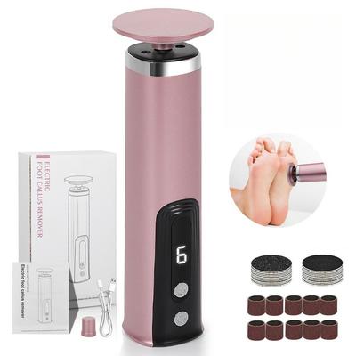 Elektryczny pilnik do stóp 2 w 1 Narzędzia do elektrycznej pielęgnacji stóp i dłoni Polerowane i gładkie błyszczące paznokcie u stóp Elektryczny remover do zrogowaciałego naskórka Pilnik do pedicure Narzędzie do pielęgnacji stóp