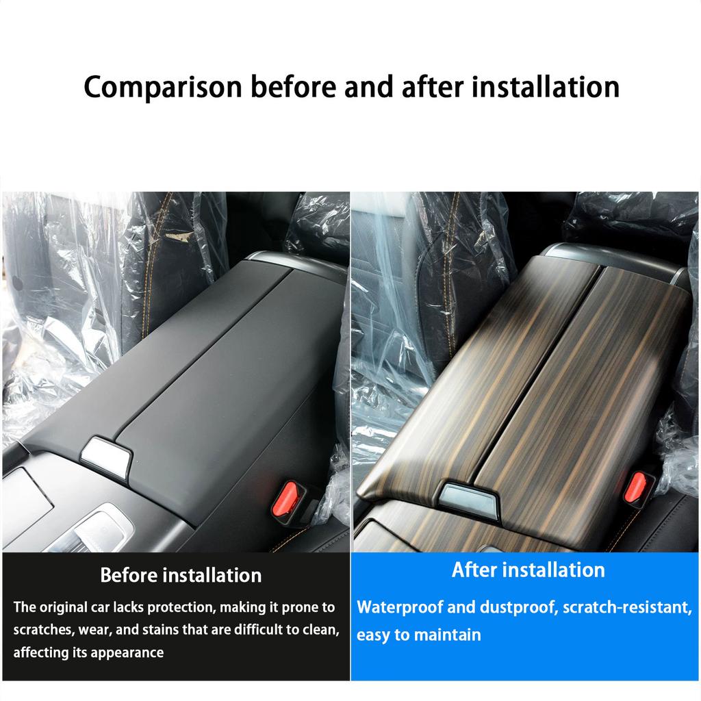 For Baic Beijing BJ30 B30 2024 2025 2026 ABS Carbon Fiber Interior Car Interior Center Armrest Box Trim Cover