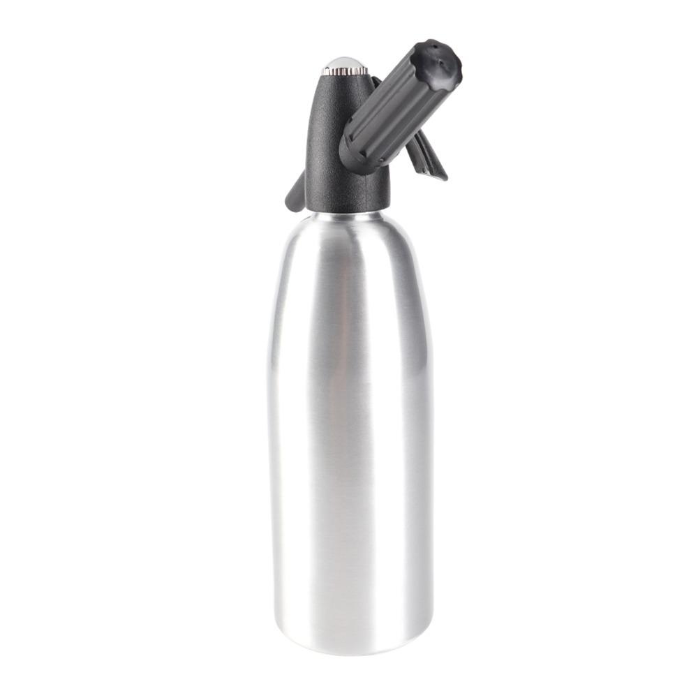 Hand Press Siphon Bottle Aluminum Alloy Sparkling Water Dispenser Leakproof Water Soda  Kitchen