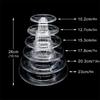 Acrylic Cupcake and Cake Stand Tier Clear Display for Desserts Sturdy Multi Level Stands for Parties Weddings and Celebrations