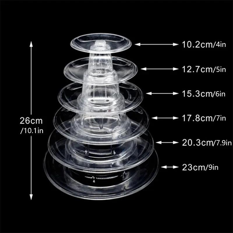 Acrylic Cupcake and Cake Stand Tier Clear Display for Desserts Sturdy Multi Level Stands for Parties Weddings and Celebrations
