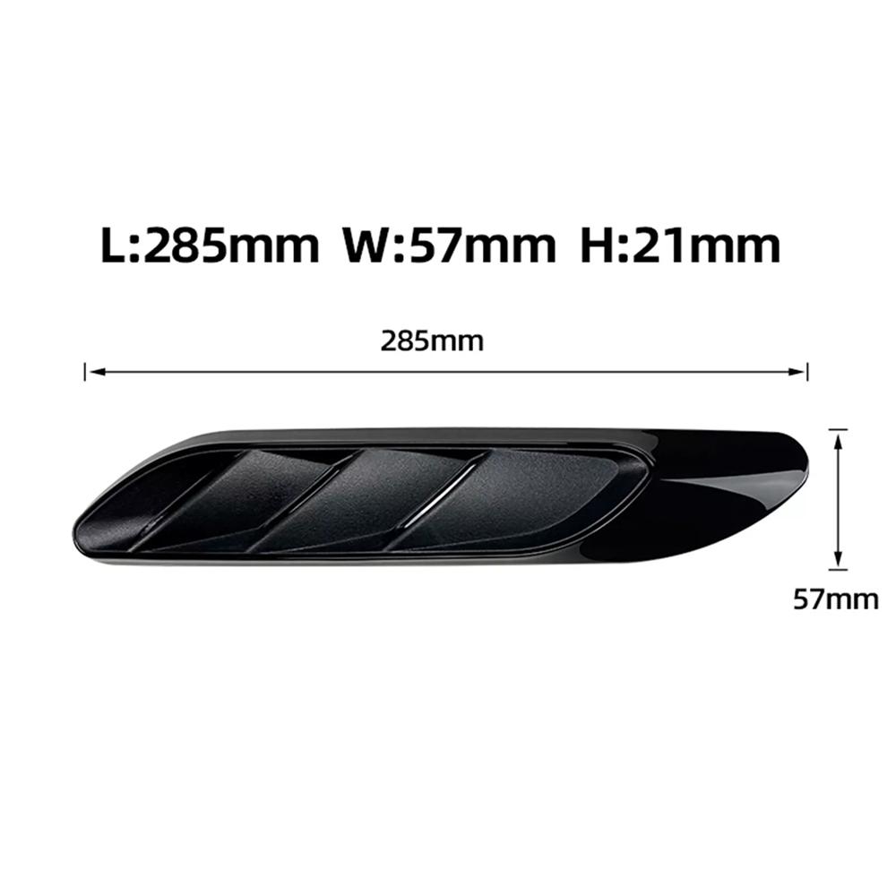 For Mercedes Benz C E CLA 2Pcs Sport Black Side Fender Air Vent Outlet Trim