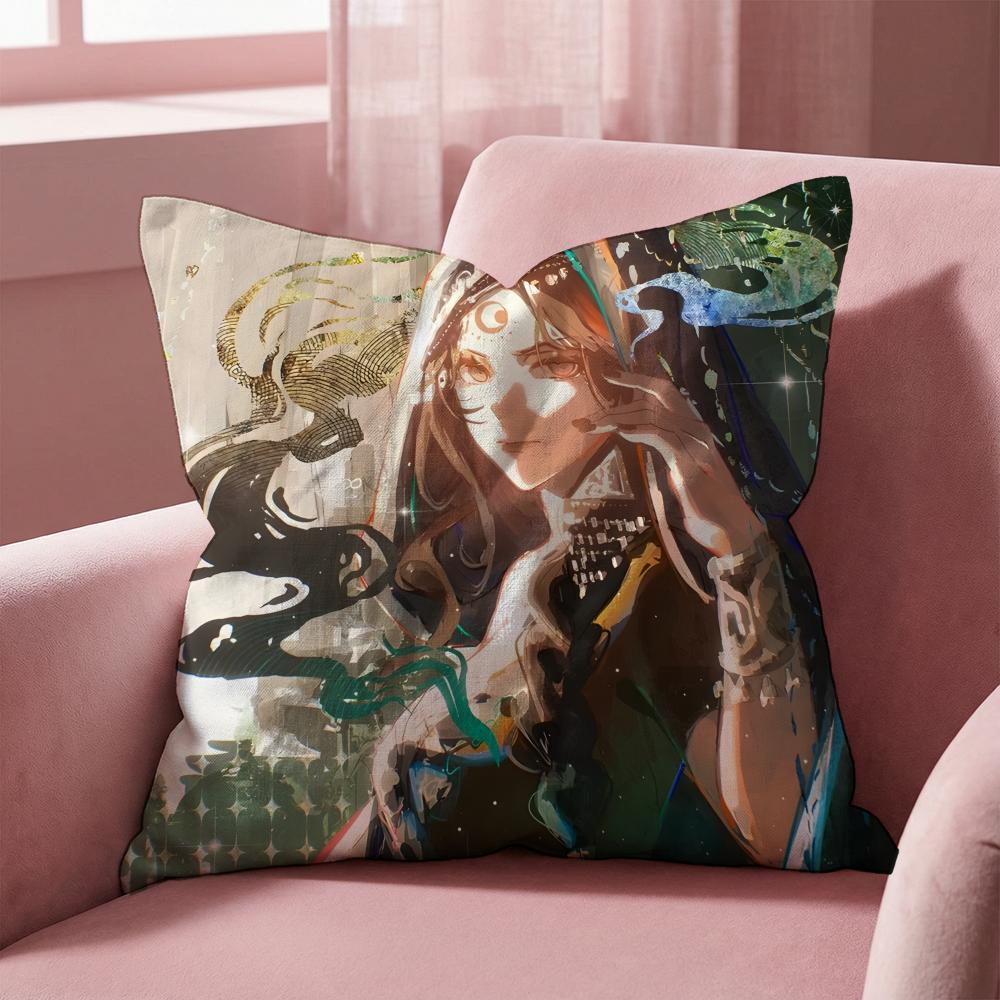 Sultan's Game Cushion Cover Multi-Scene Pillow Cover for Home & Car - Reversible, Soft & Durable for Daily Use