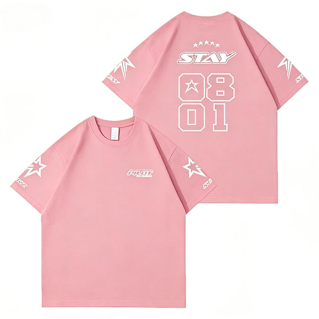 2026 Spring_Summer Trendy Kpop Stray Men's and Women's Cotton T-shirts and Comfortable Ins Short-sleeved Shirts