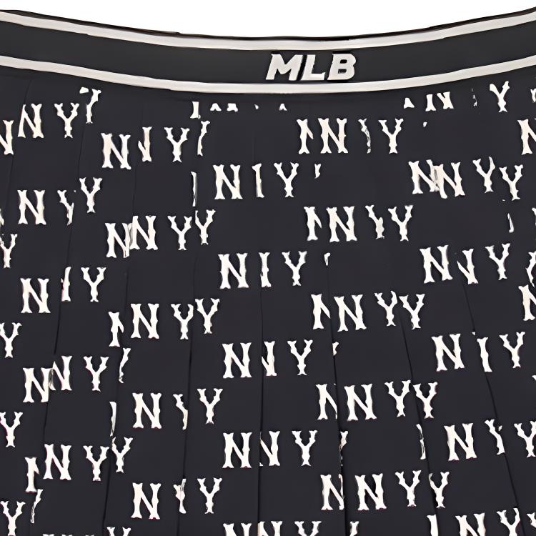 New MLB New York Yankees SS24 Casual Short Skirts Women's Black 3FSKM0144-50BKS
