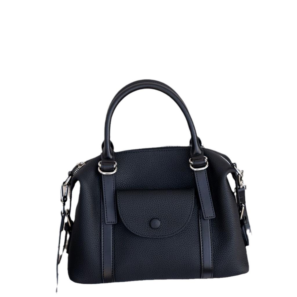 Cowhide Shoulder Women's Bag Compartment Large Capacity Shoulder Crossbody Women's Fashion Trend Simple Practical Shell Bag