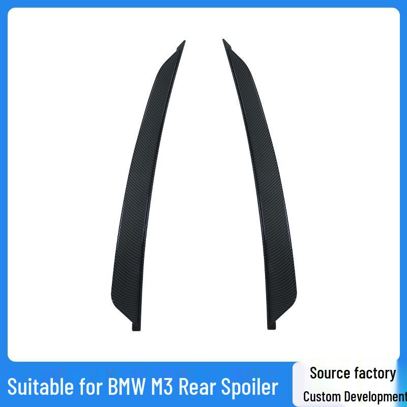 Compatible Roof Spoiler for 2020-2025 BMW M3 G80 - No-Drill Track Style Rear Wing High Gloss Black [M3 Specific]