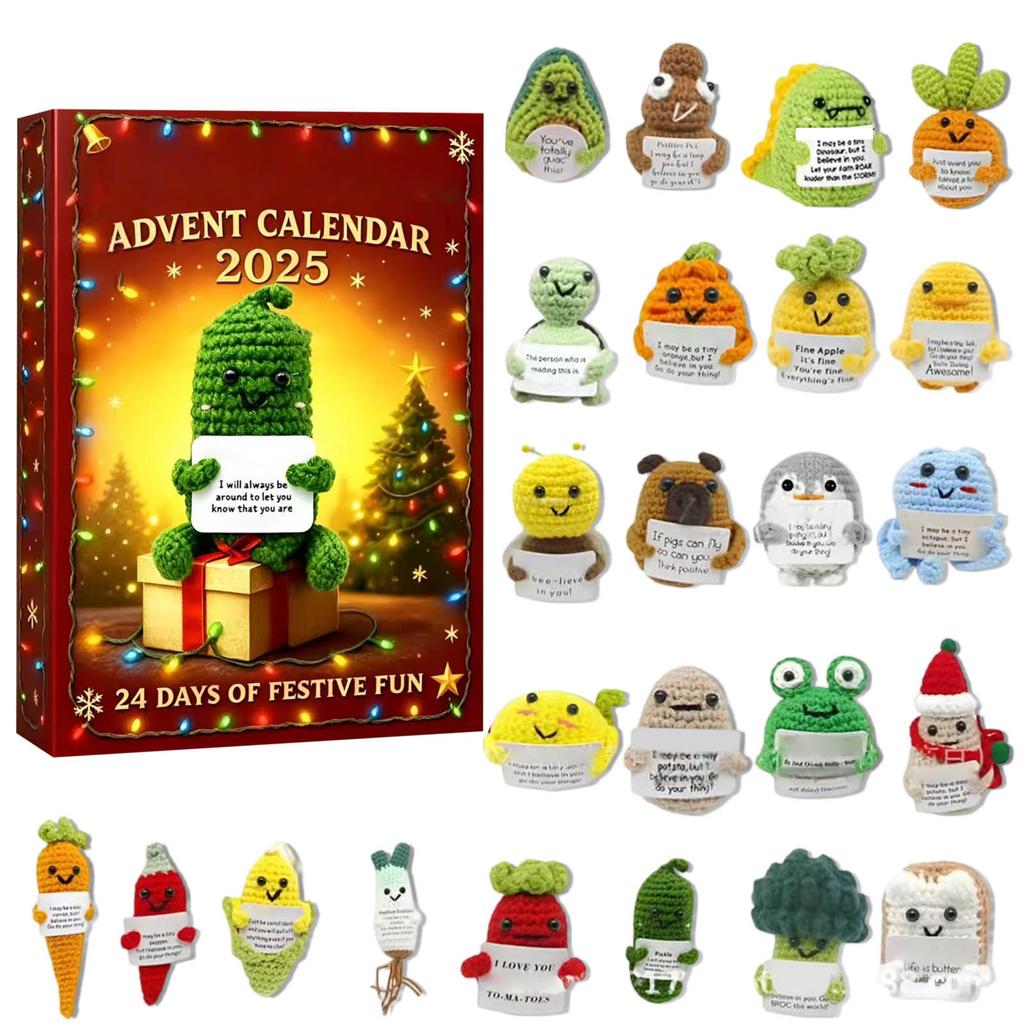 Adventní kalendář obsahuje 24 vánočních ozdob. Kalendář příjezdu Vánoce odpočítávání