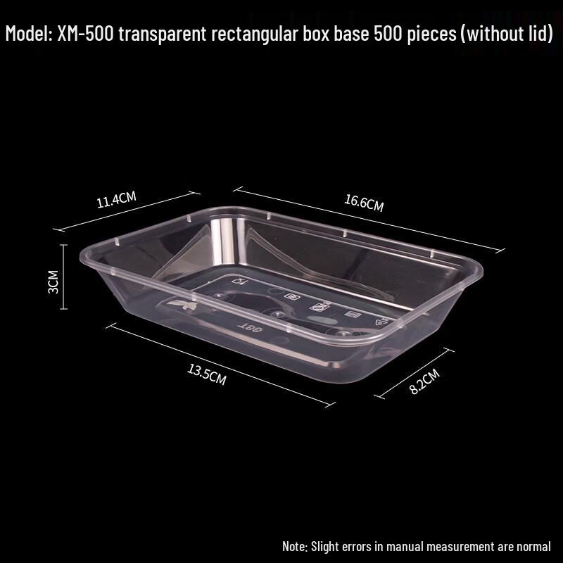 

Rectangular Disposable Plastic Food Container