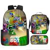 Cosmic Robot Peripheral Backpack, Youth and Primary School Students Schoolbag, Pencil Bag 3-piece Set