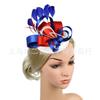 European and American boutique bridal headgear feathers hair accessories mesh head flower stage party hairpin top hat