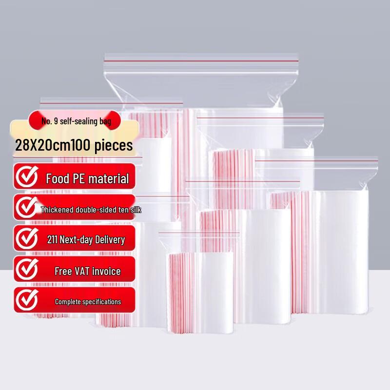 Self-Sealing Food Storage Bags