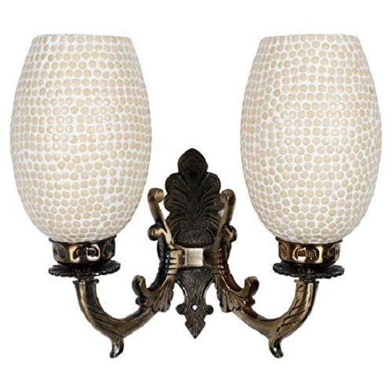 Dome Wall Light (Yellow, Normal Yellow Bulb 50w/ LED Bulb 5w/CFL) (BULB NOT INCLUDED)