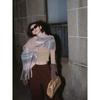 Imitation mohair scarf female winter student warm versatile fashion patch scarf shawl male