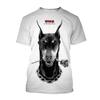 Summer Fashion Fun Animal Dog Pattern T-Shirt New Trend Casual 3D Printed Crew Neck Short Sleeve Top