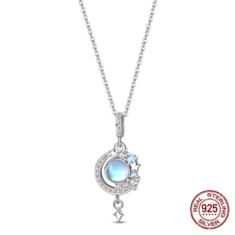 New Original 100% 925 Silver Firefly & Cross Guardian Pendant Women's Necklace Elegant Anniversary Birthday Gift
