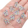 [15X16mm] Hand-painted Christmas Tree Beads Glass Christmas Tree Beads DIY Handmade Christmas Jewellery Accessories 1pc