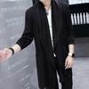 Trench protettivo da uomo estivo moda uomo trench punk hip hop cardigan casual streetwear mantella