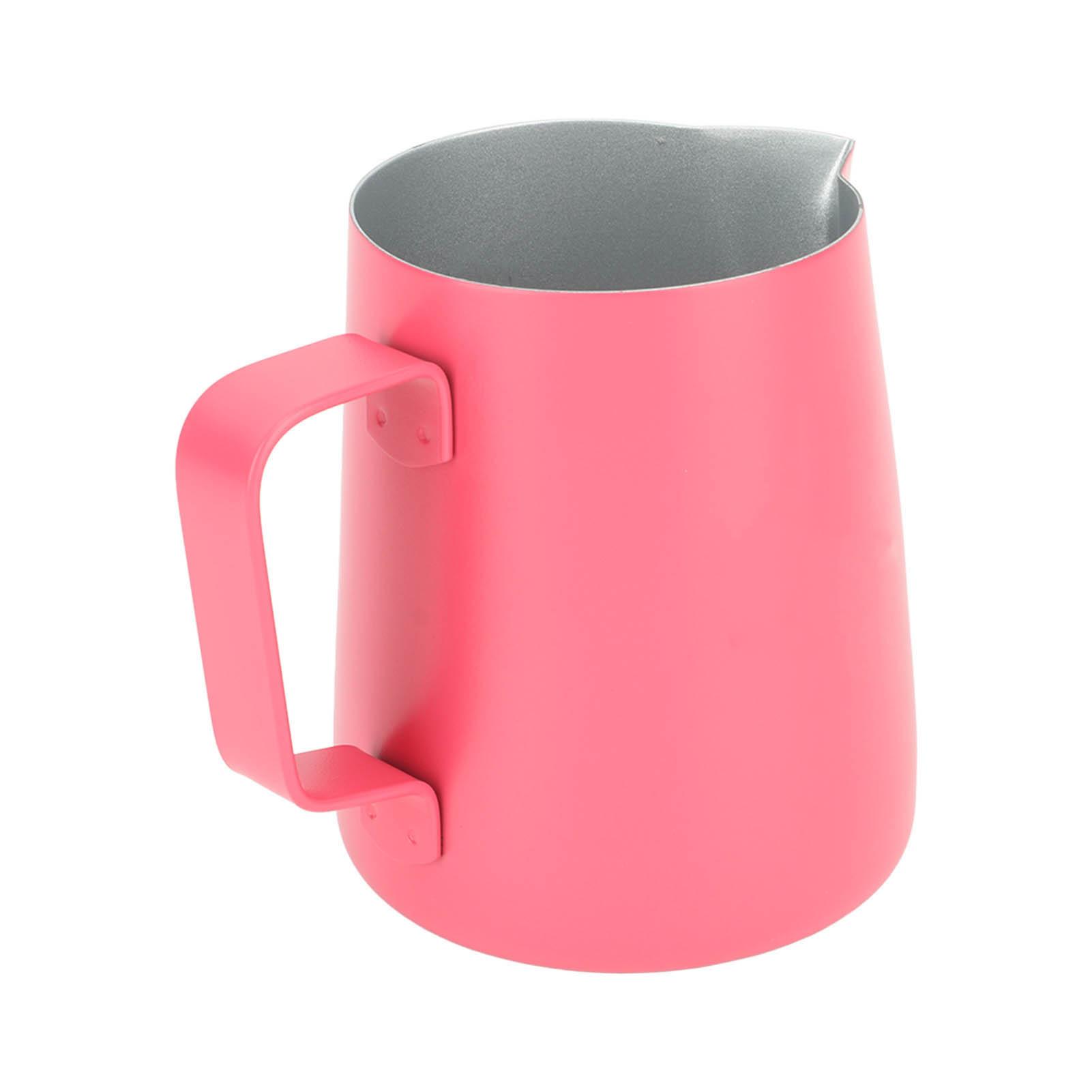 Питчер для вспенивания молока из нержавеющей стали 380 мл с острым носиком, чашка для молочной пены, кофейные принадлежности красный