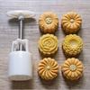 Midautumn Festival Chrysanthemum Cutter Moon Cake Mould Set for Cake Cookie