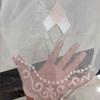 Nordic Curtains, Diamond Embroidered Curtain Yarn, Embroidered Window Screen, White Yarn, Half Blackout Curtain, Bedroom Finished Partition Yarn