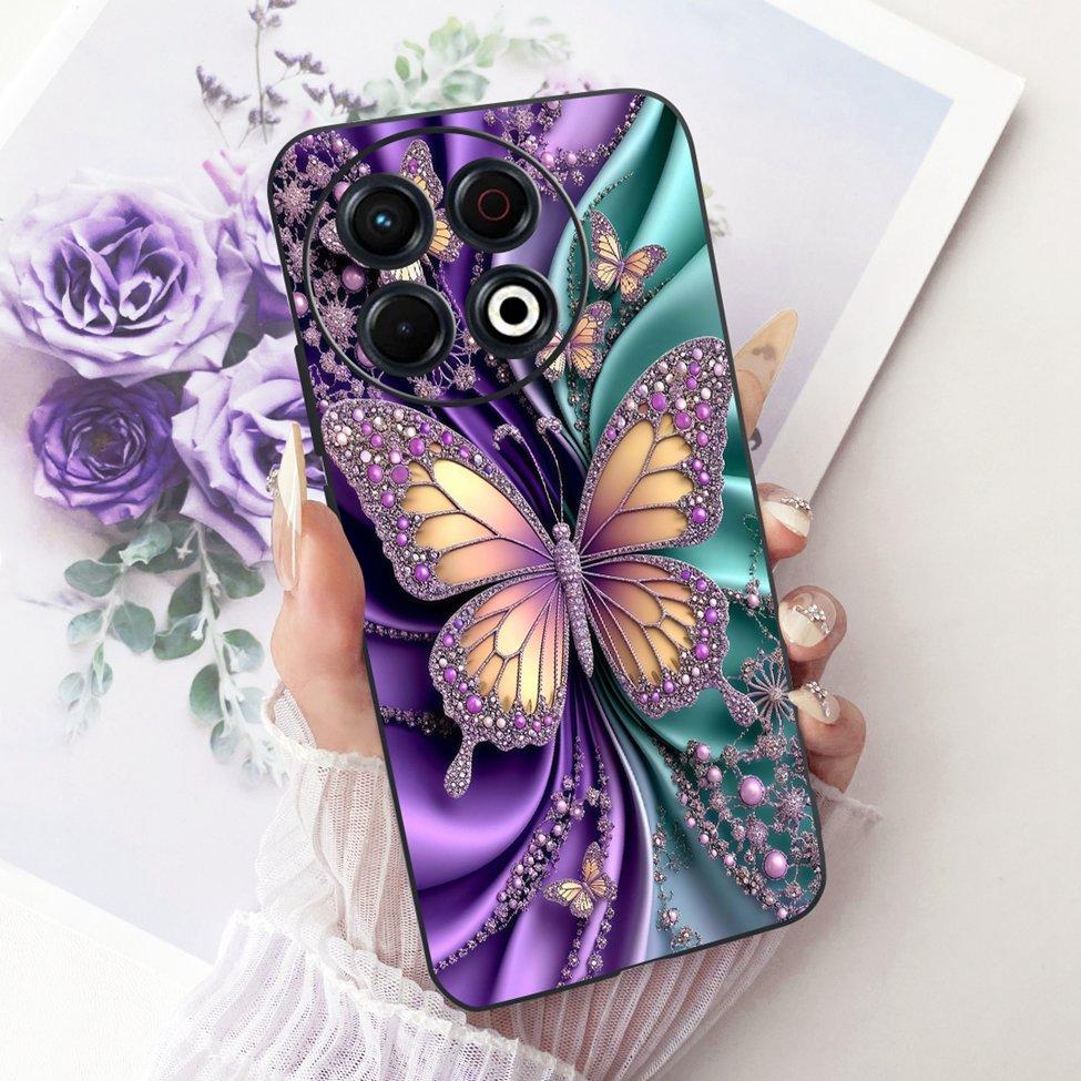 Phone Case For Tecno Spark 30 Pro 4G Cover KL7 Luxury Fashion Cute Cat Funny Painted Bumper For Tecno Spark 30 Pro 4G Casing