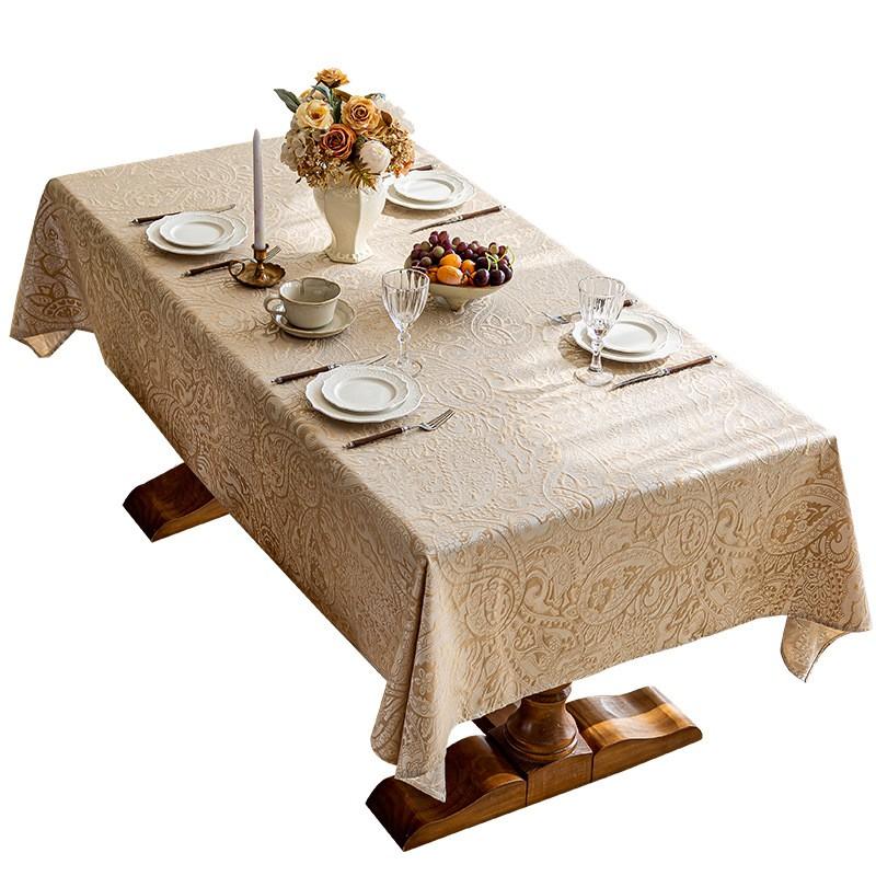Vintage Floral Tablecloth Dining Table Coffee Hotel Decor Waterproof Oil Resistant Heat