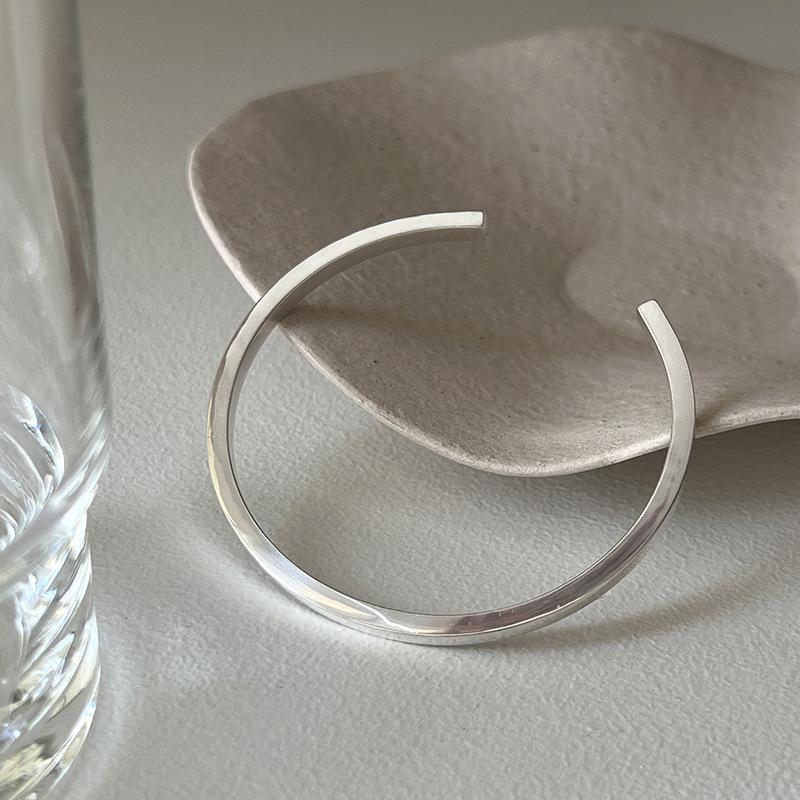 100% Solid 925 Sterling Silver Metal Bracelet for Women Vintage Handmade Hollow Bracelets Birthday ChristmasGift