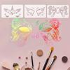 Children's Face Template Reuse Practice Hollow Painting Template & Body Makeup Painting Stencils Templates for Kids