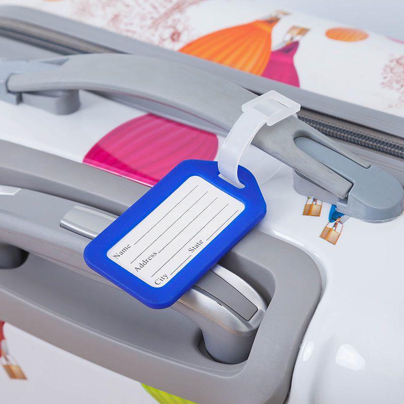 PP Plastic Luggage Tag with Anti-loss Name Label for Suitcase or Kindergarten Use