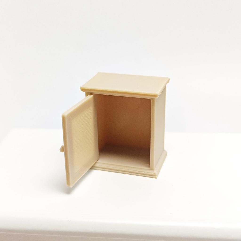 1/12 Scale Dollhouse Miniature Wall Cabinet with Food Toys and Ornaments