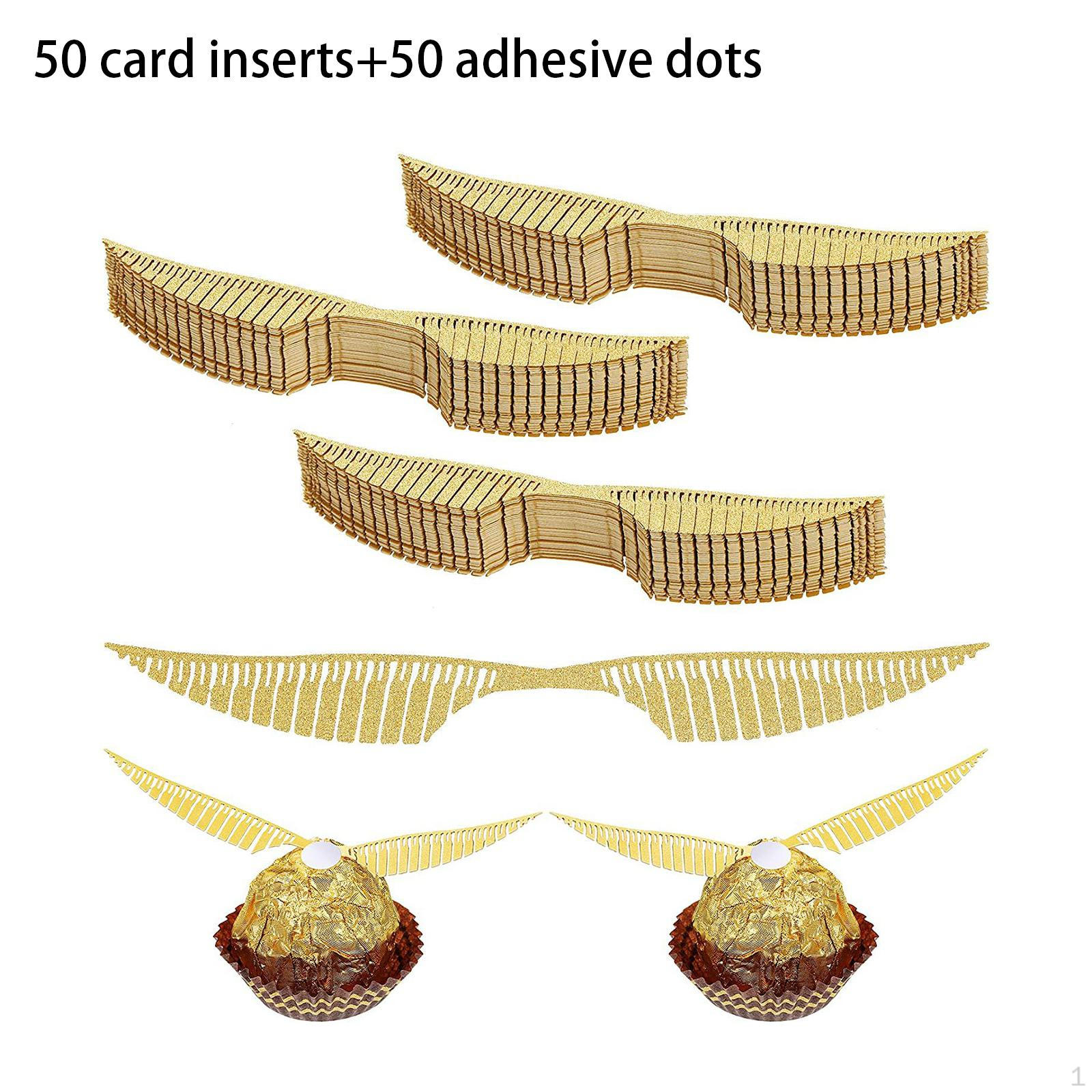 

50 штук шоколадного украшения Wing Glitter Innovative Party Hollow style A