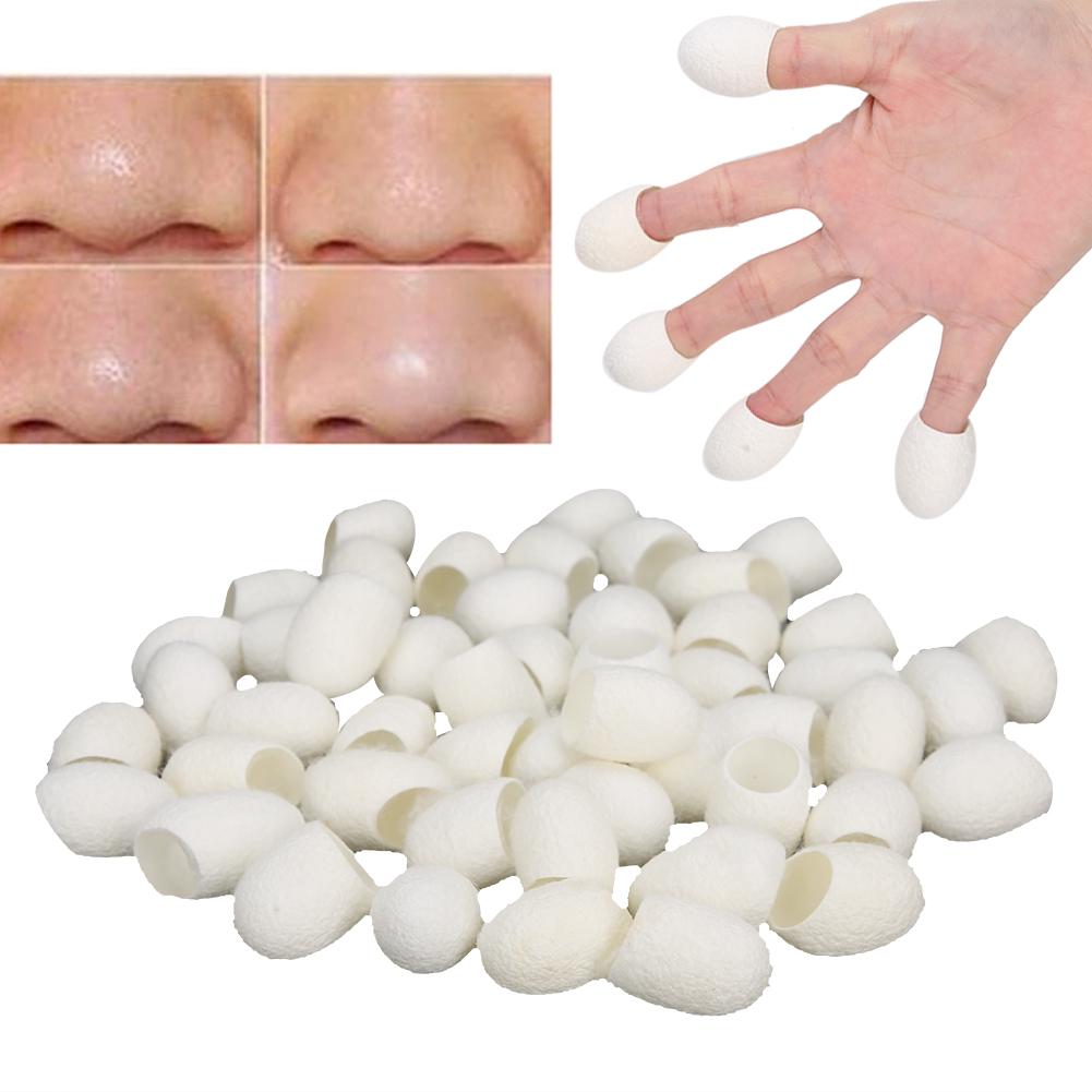 50pcs Facial Care Natural Silks Cocoons Blackhead Removal Exfoliating Silkworm Balls