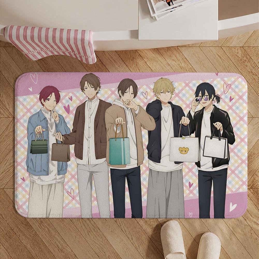 Anime-Cool Doji DanshiS Floor Mat Soft Non-Slip Bath Mat, Bedside Carpet, Absorbent Doormat for Home