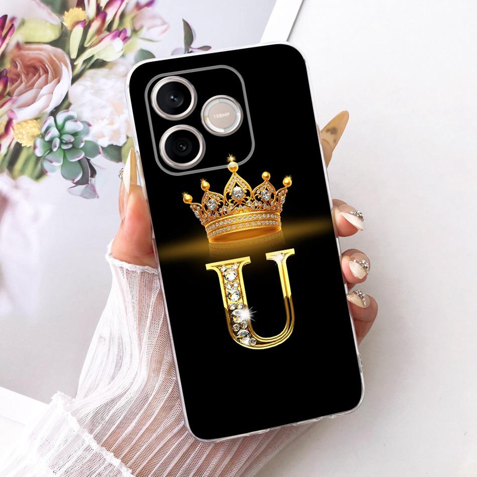 For Honor 600 Lite Honor600 2026 Fashion Crown Letter Phone Case For Honor 600 600Lite 5G Soft Silicone TPU Cases