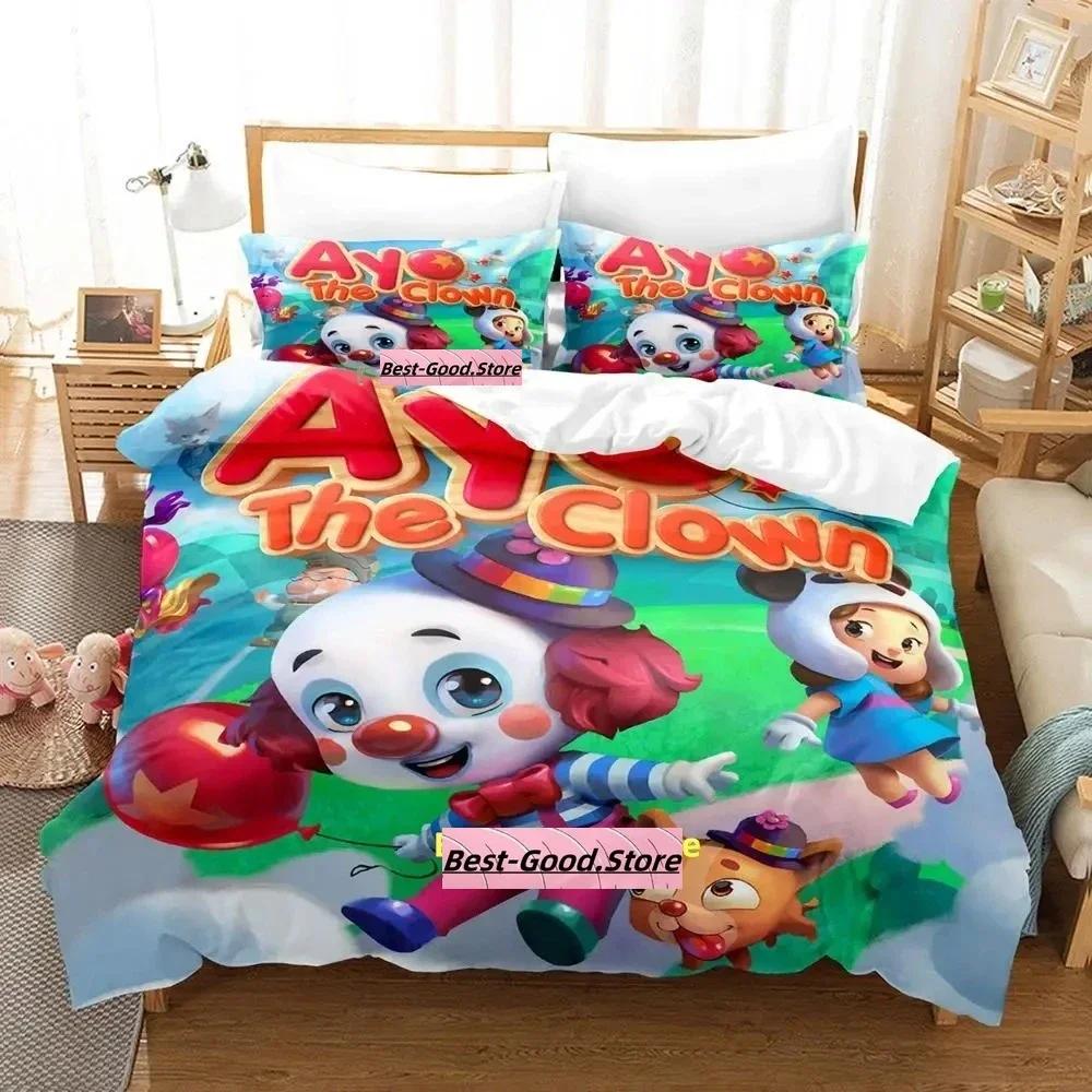

Comforter Game Ayo The Clown Review Bedding Set Single Twin Full Queen King Size Bed Set Adult Kid Bedroom s Anime Bed Comforter (quilt)-EU Single(135*200cm)3pcs