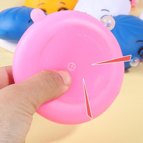 Bubble Blowing Steamed Bun Toy Cartoon Expression Dumpling Sensory Pinch Fidget Toy Stress Relief Hand Exercise Relaxation Tool