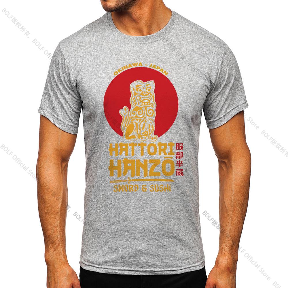 Men's Hattori Hanzo Printed T-shirt 100% Cotton Harajuku Classic Tees for Men Casual Shirt Tops Wear