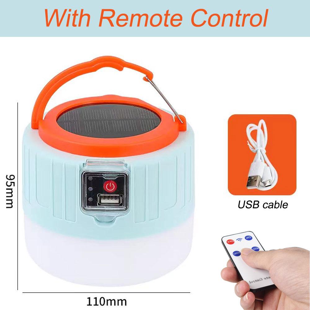 Outdoor Solar LED Camping Lights USB Reaching Tent Portable Lanterns Emergency Lights For Fishing Barbecue Camping Lighting